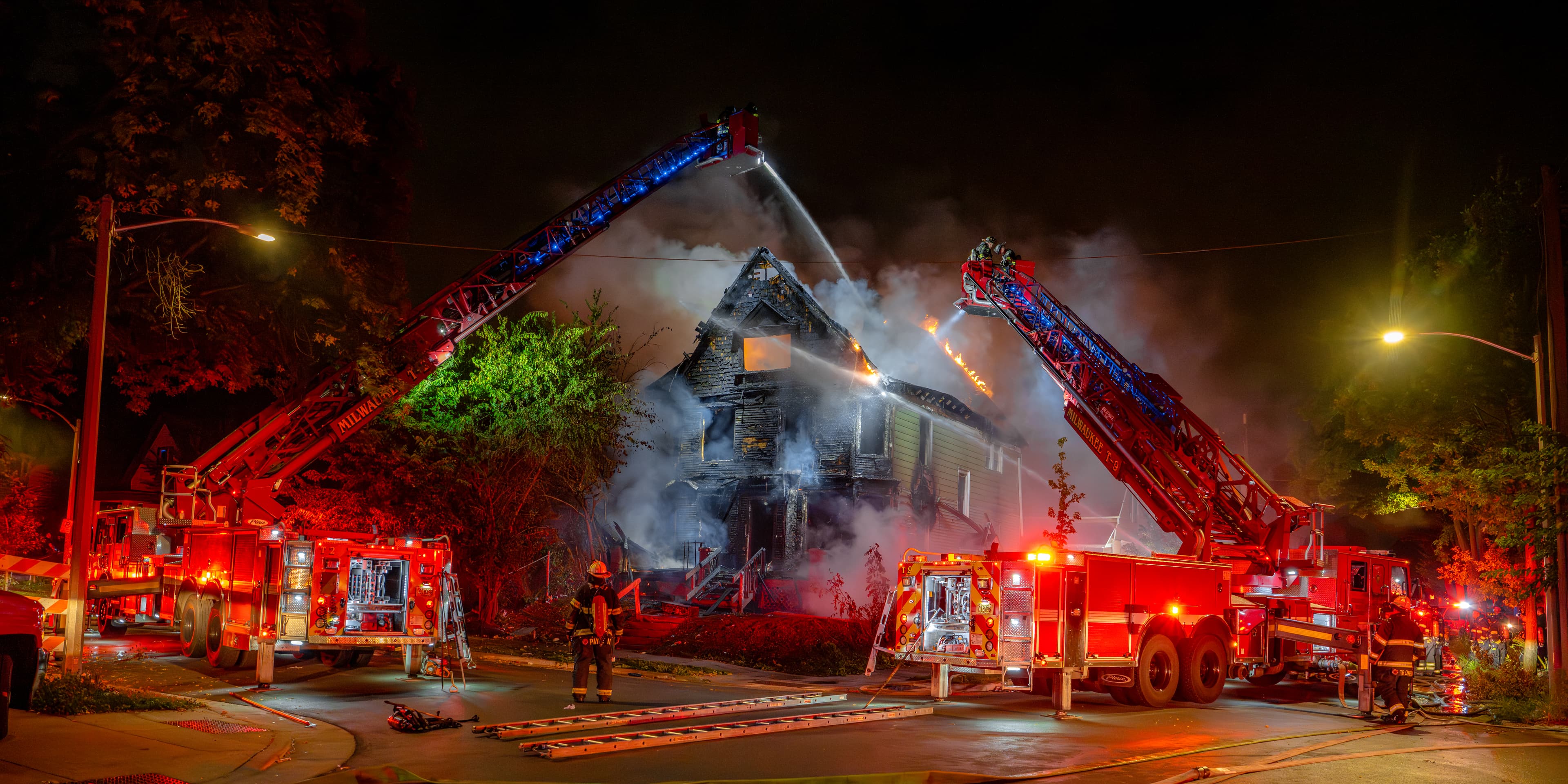 Milwaukee firefighters on duty